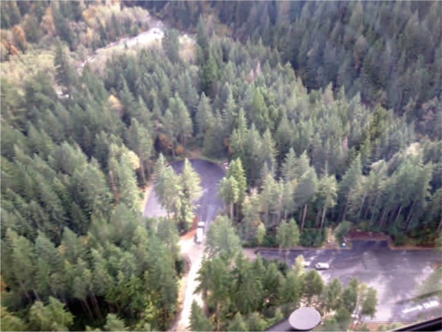 Aerial shot of Middle Fork Trailhead (from construction newsletter, courtesy of WFLH)